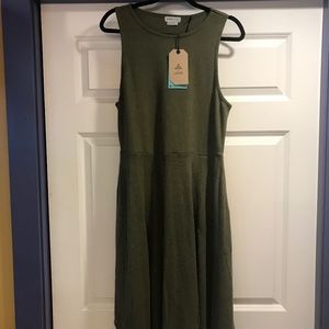 Prana tank dress in olive gree